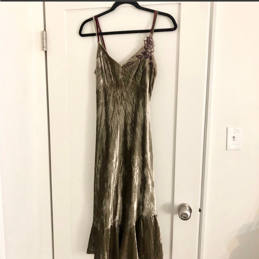 Sandro vintage velvet twirl dress